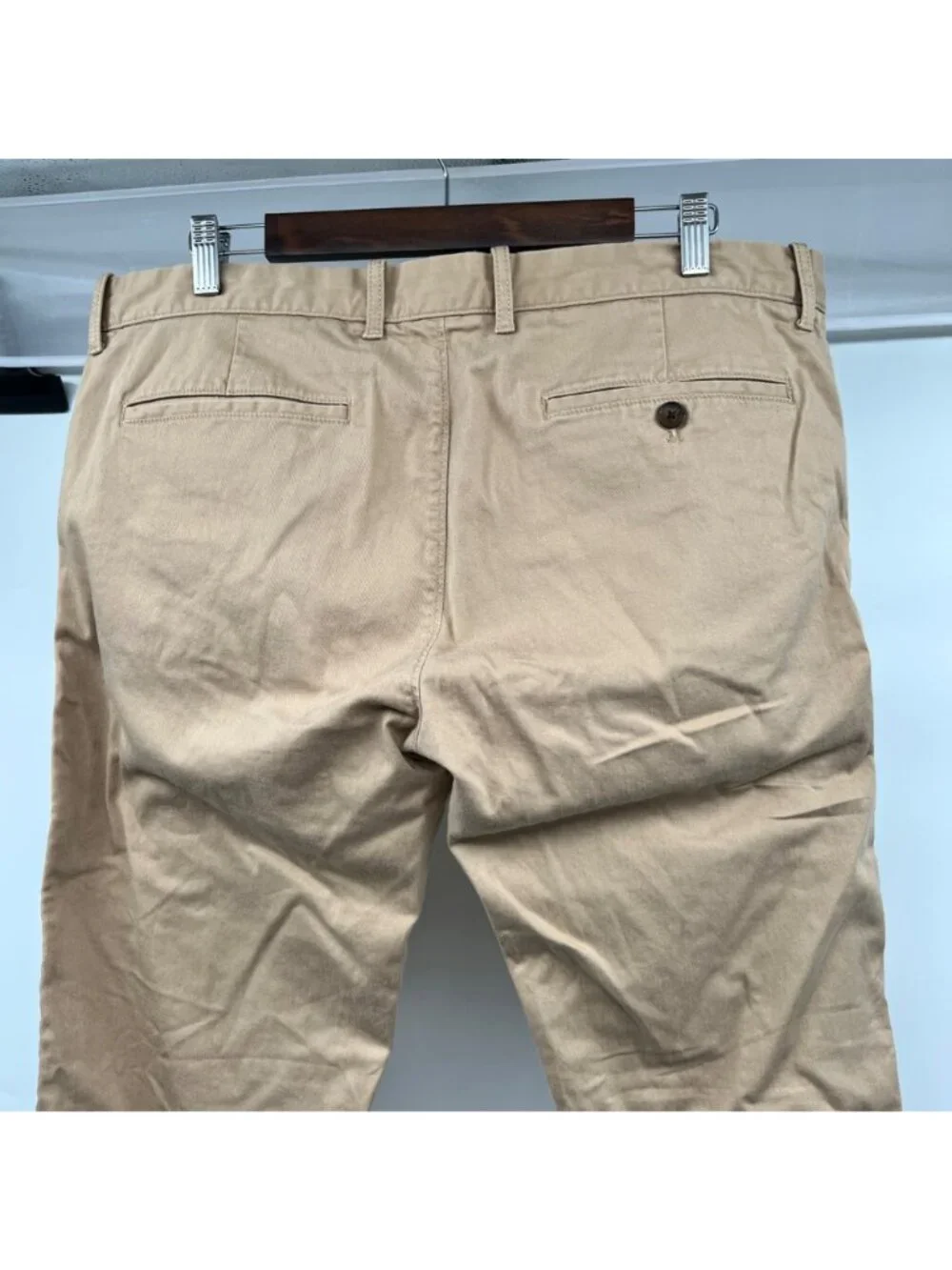 J. Crew Mens Slim Fit Khaki Pants Flex Flat Front Size 36x32